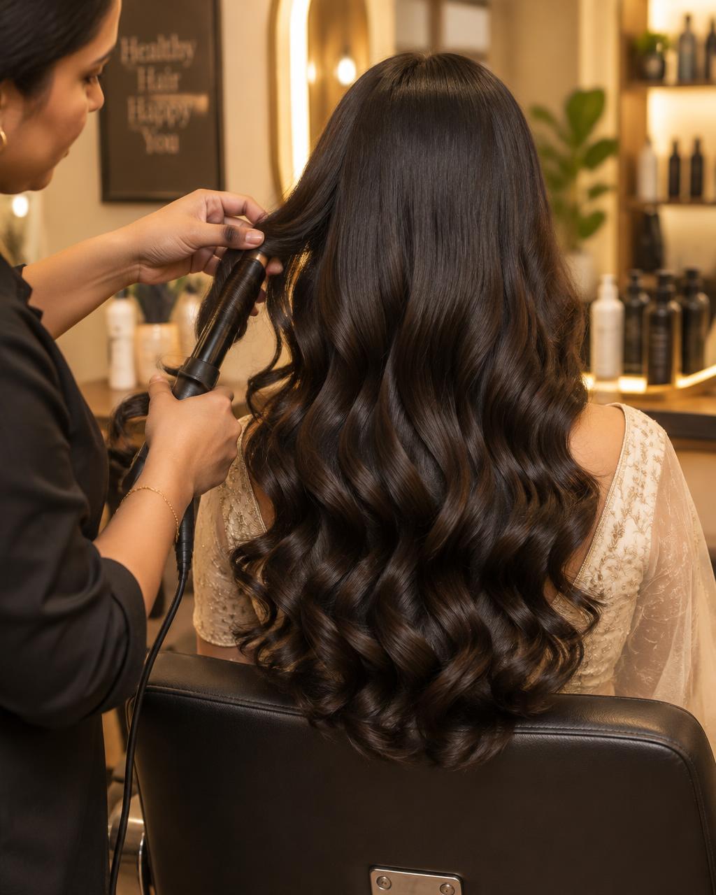 Soft waves being styled